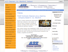 Tablet Screenshot of a2zcleaners.com